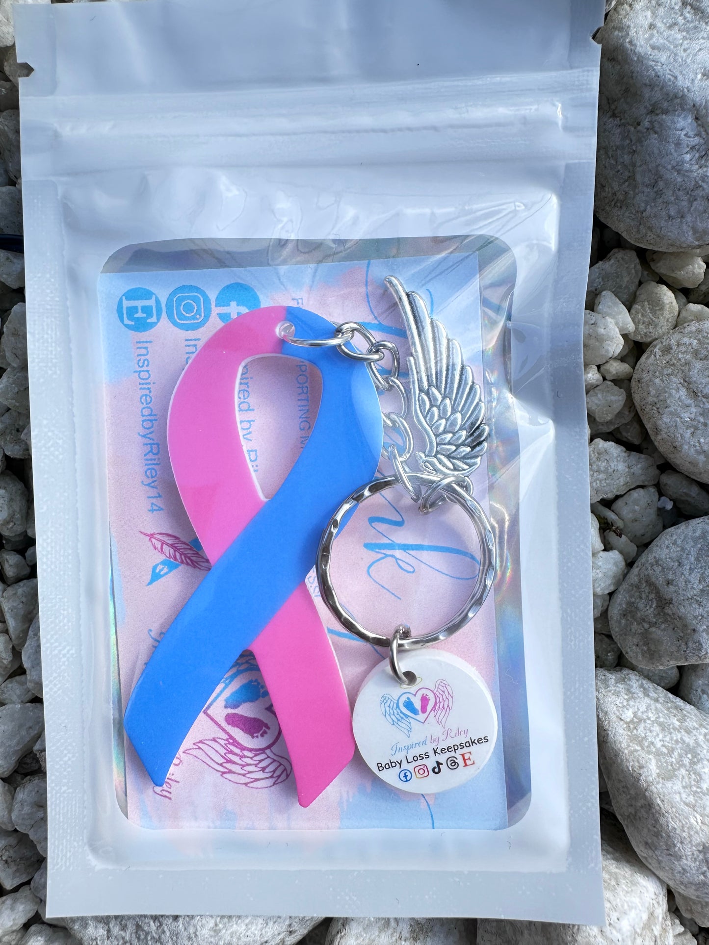 Baby Loss Awareness Keyring