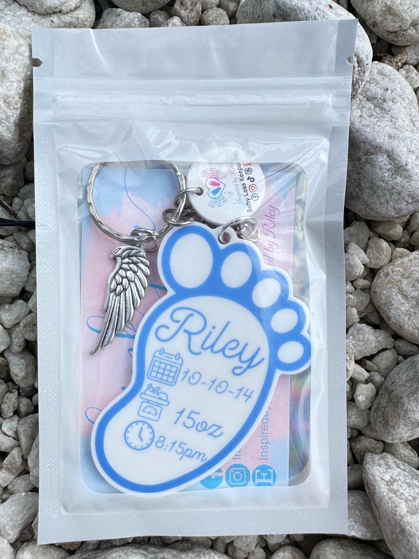 Personalised Acrylic Baby Loss Footprint