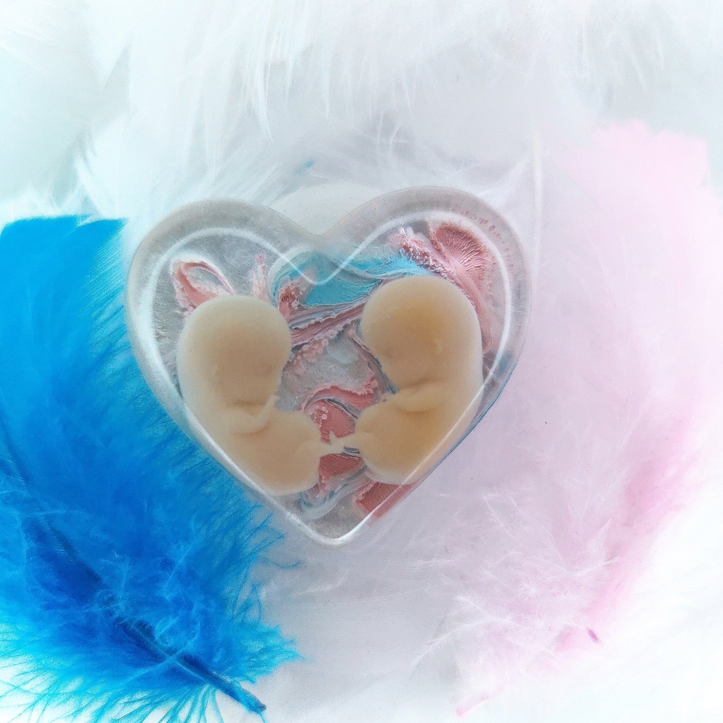8-11 Week Twins Baby Loss Heart