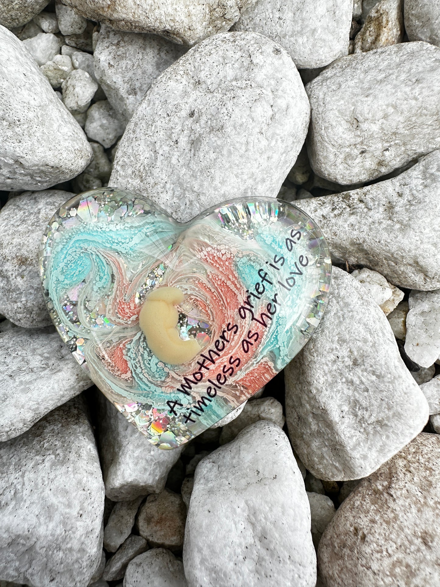 *Reduced* 4-5 Week Baby Loss Heart