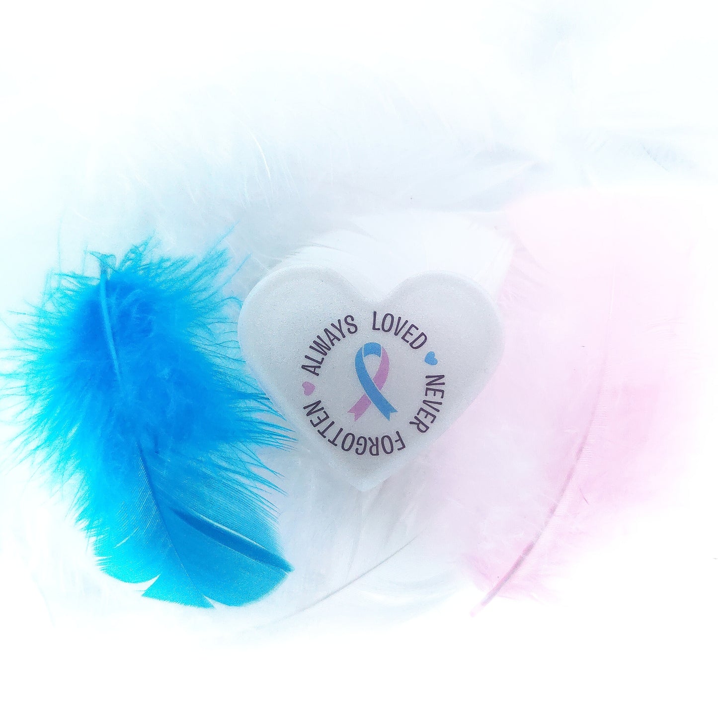 Always loved, never forgotten| Baby loss awareness heart