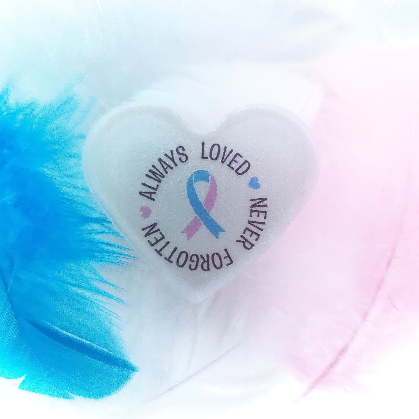 Always loved, never forgotten| Baby loss awareness heart