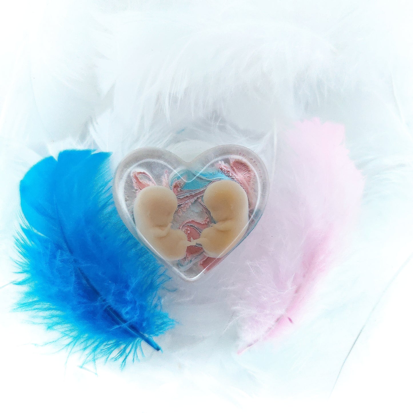 8-11 Week Twins Baby Loss Heart