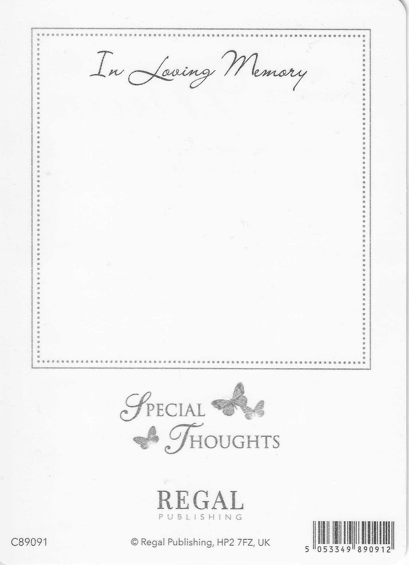 Grave Memorial Card | In Loving Memory of a wonderful Mum