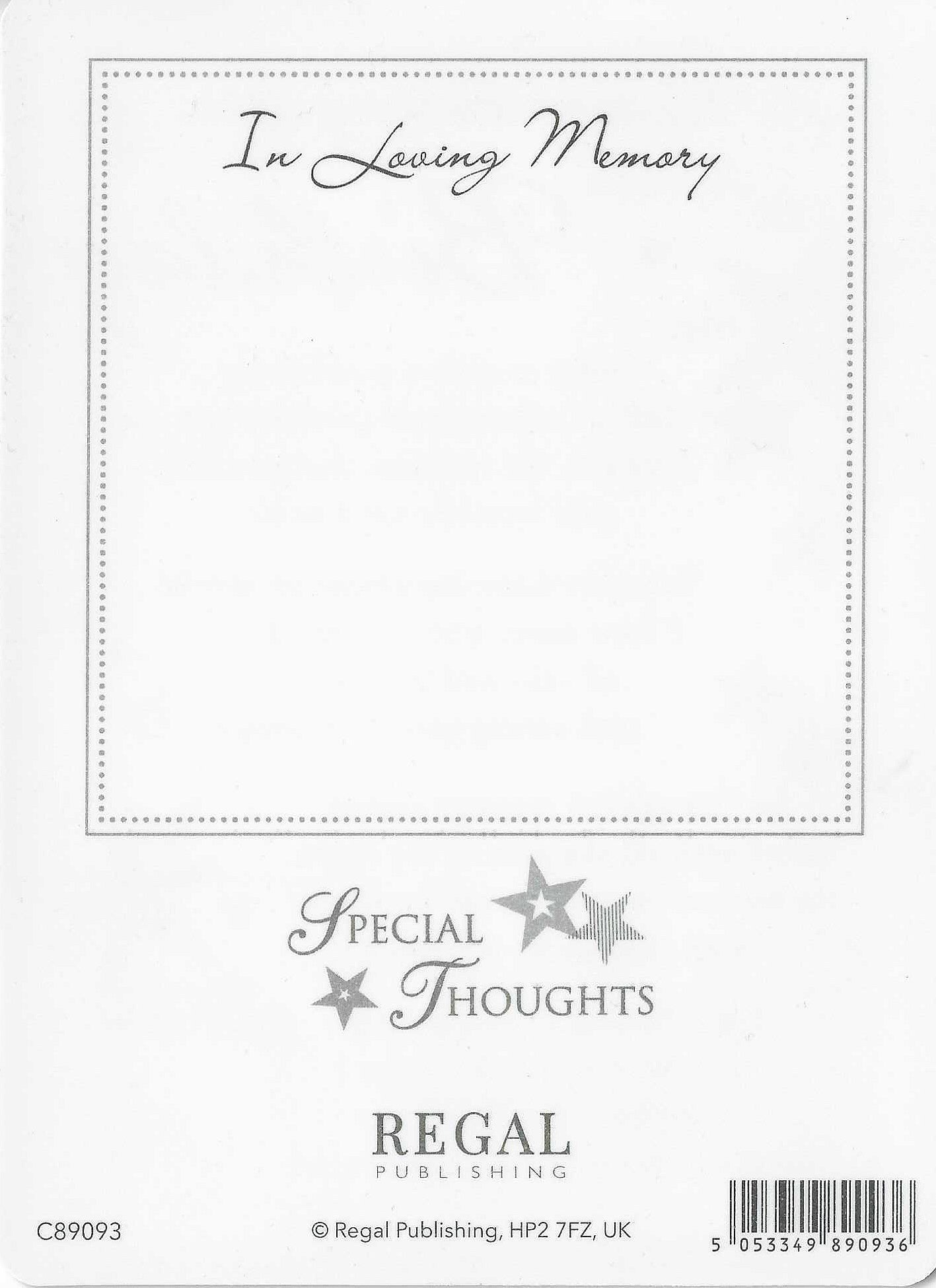 Grave Memorial Card, Remembering you on your Birthday
