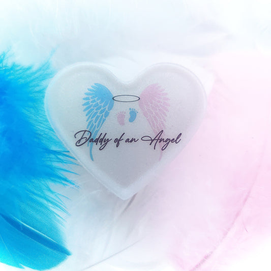 Daddy of an Angel | Baby loss awareness heart