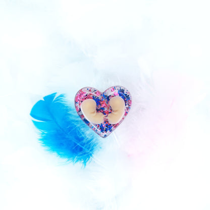 8-11 Week Twins Baby Loss Heart