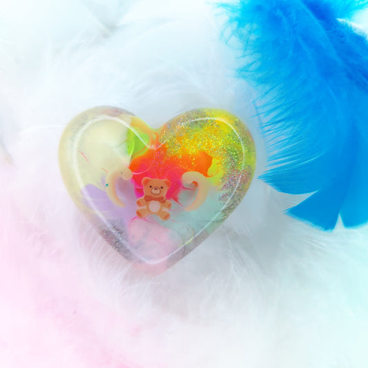 0-3 Week Twin Baby Loss Heart