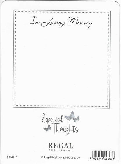 Grave Memorial Card, In Loving Memory of a Special Dad