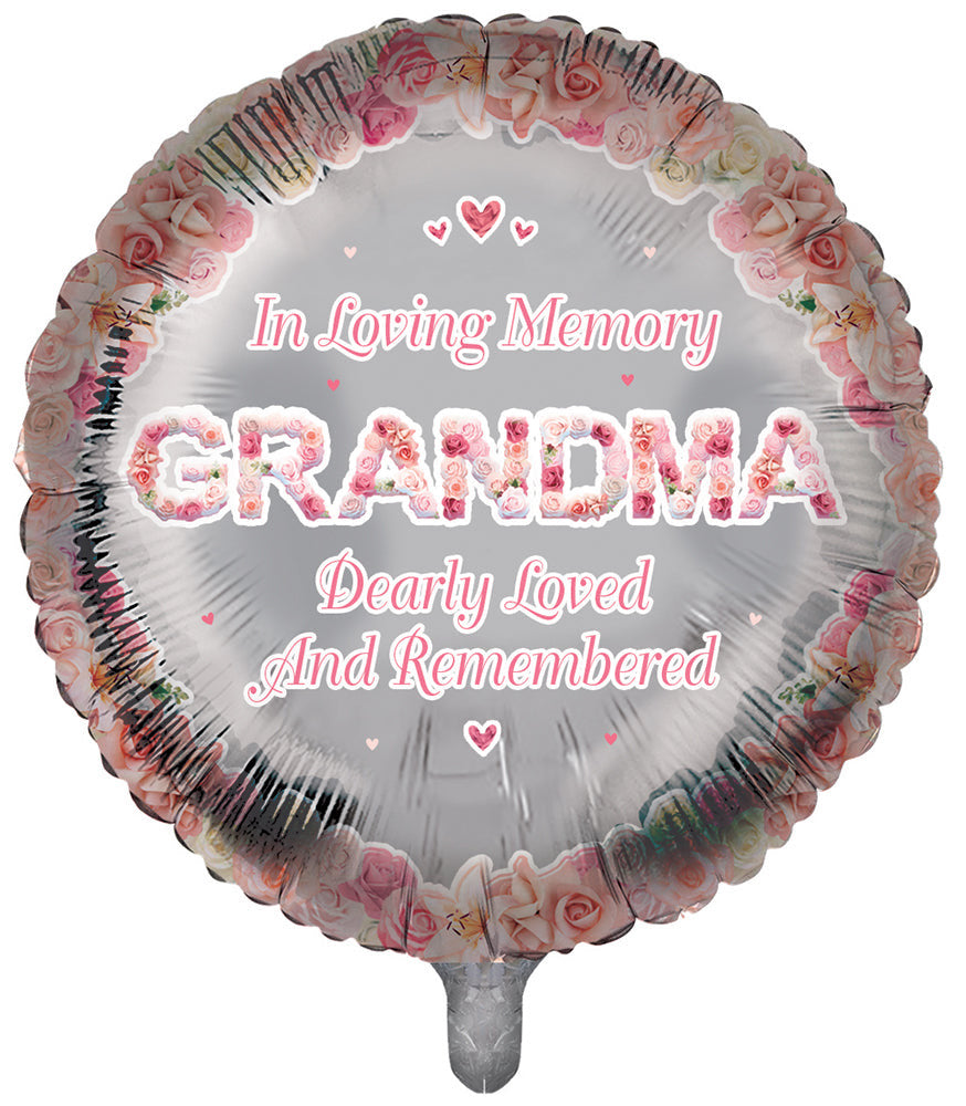 In Loving Memory Grandma Remembrance Foil Balloon