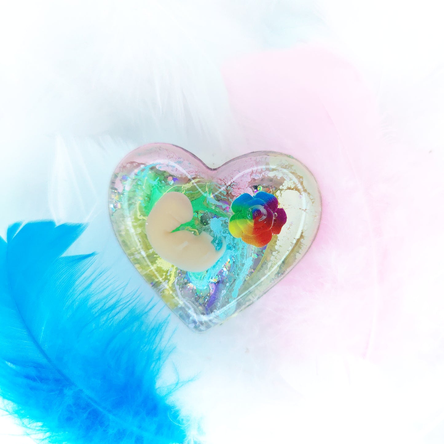 6-7 Week Baby Loss Heart
