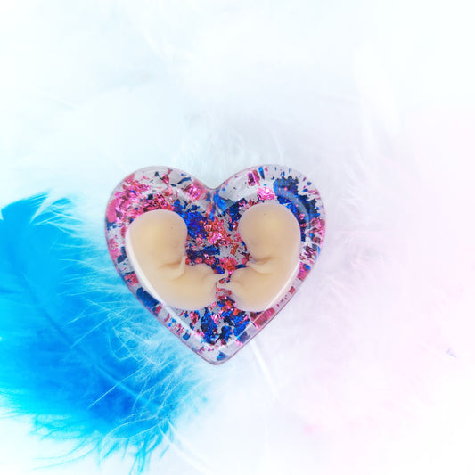 8-11 Week Twins Baby Loss Heart