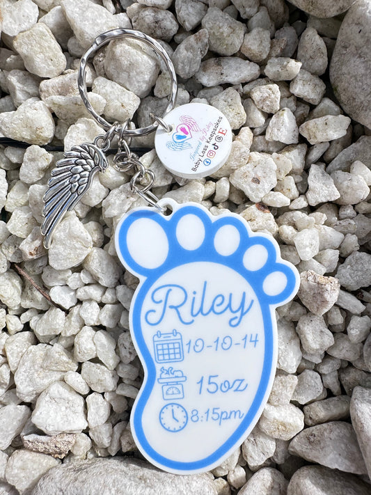 Personalised Acrylic Baby Loss Footprint