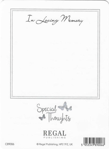 Grave Memorial Card, In Loving Memory of a Special Daughter