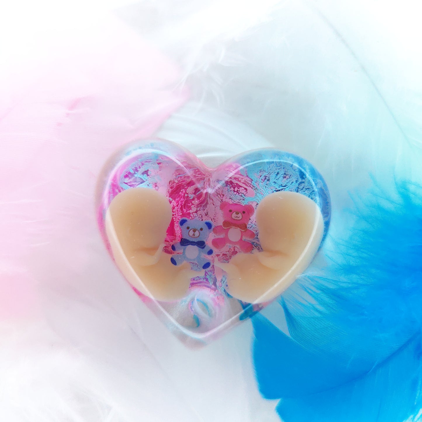 8-11 Week Twins Baby Loss Heart