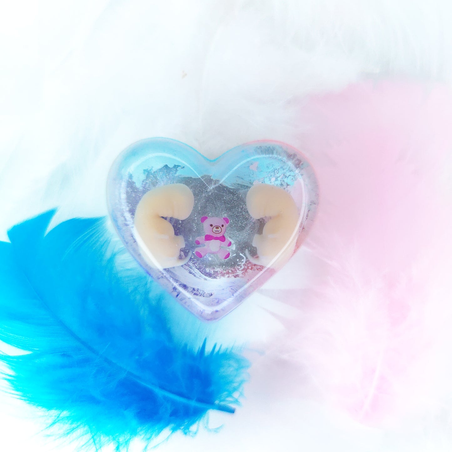 6-7 Week Twins Baby Loss Heart