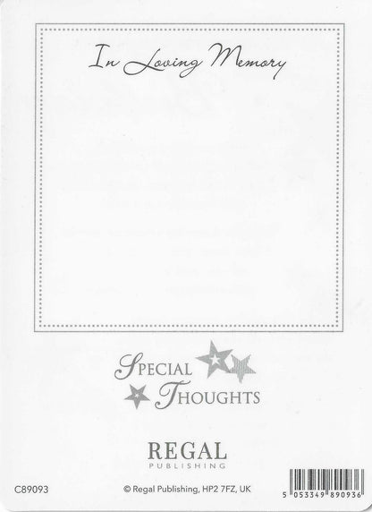 Grave Memorial Card, Remembering you on your Birthday