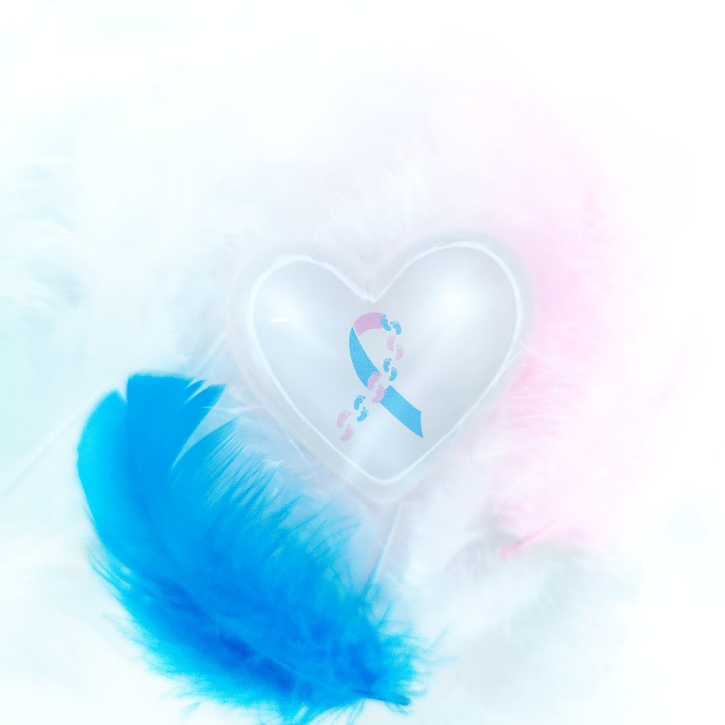 Baby Loss Awareness Ribbon Heart