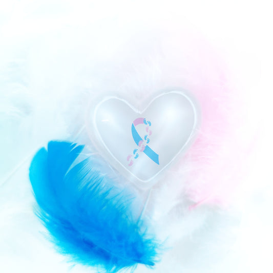 Baby Loss Awareness Ribbon Heart