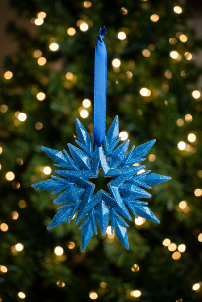 Blue snowflake