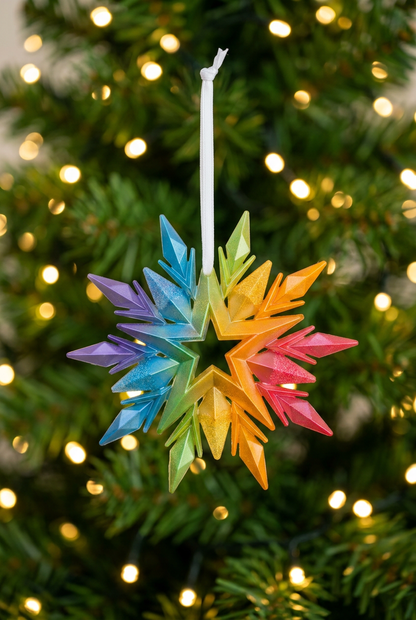 Rainbow snowflake